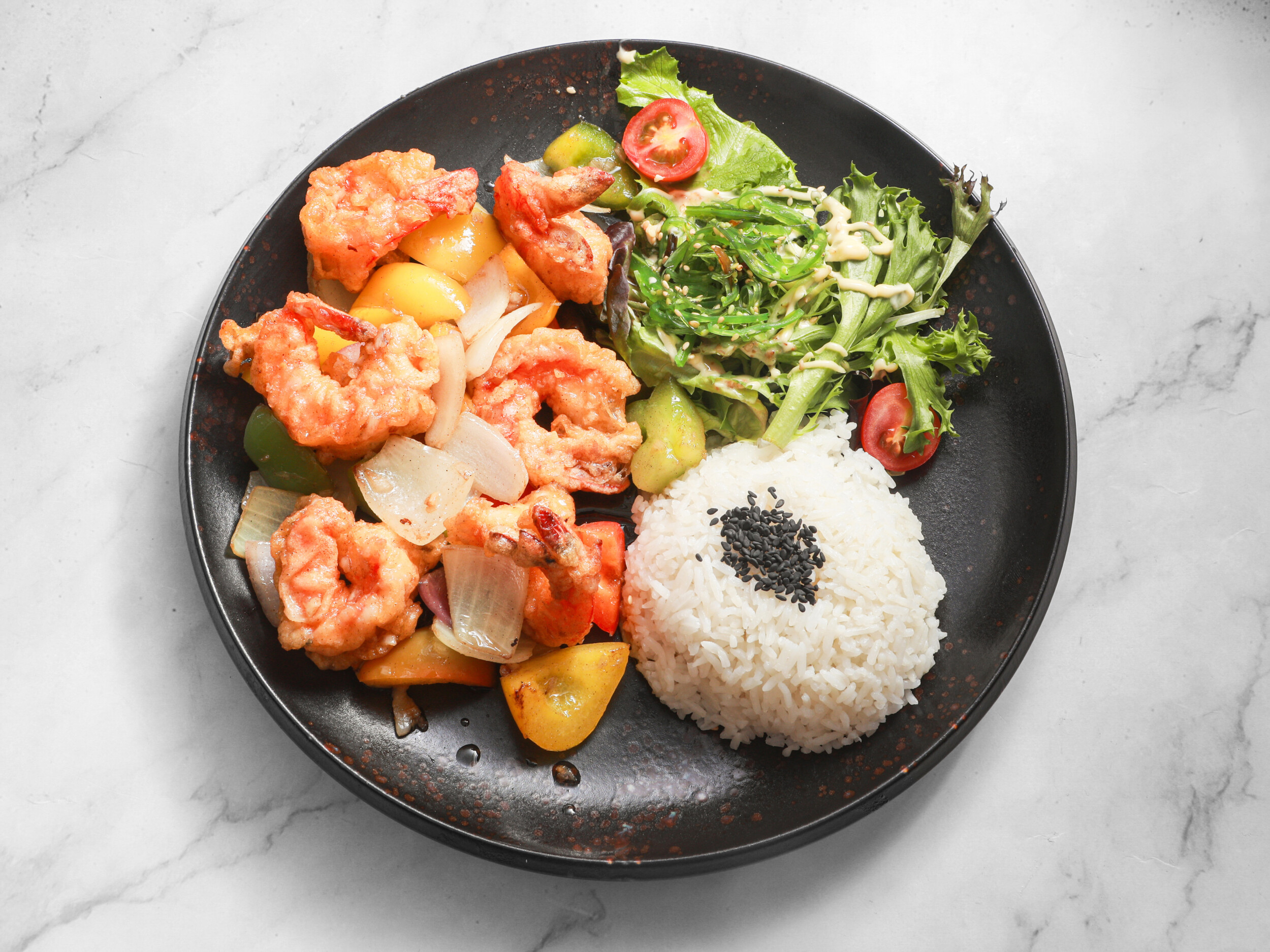 Gambas met peper en zeezout